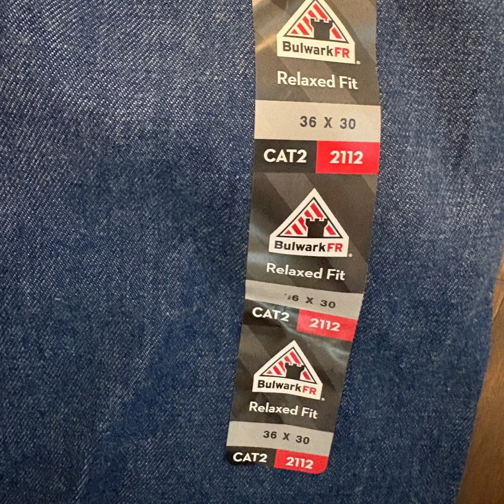 NWT Bulwark FR Flame Resistant Jeans 36x30 Relaxed Fit CAT2 Arc Rated 9 cal 2112